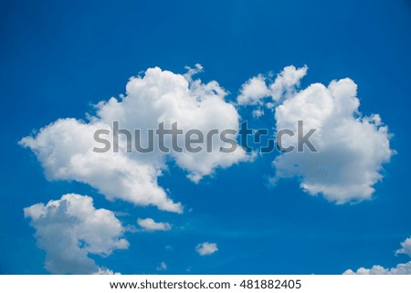 Blue sky with cloud for background, beautiful