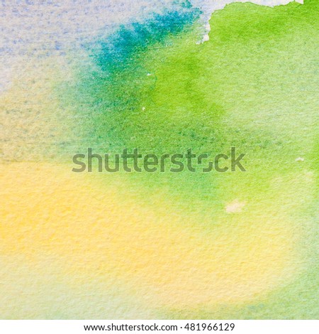 watercolor on paper texturen - hand painted background design
greenery background, trend color,  color of the year 2017