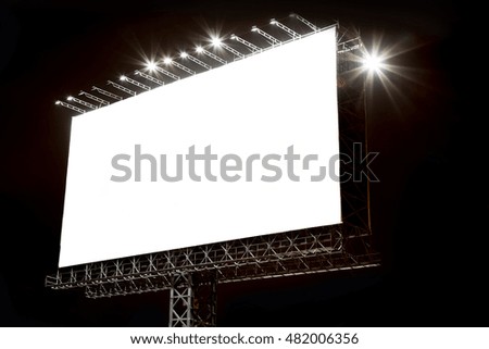 blank billboard outdoor for advertising poster for advertisement concept