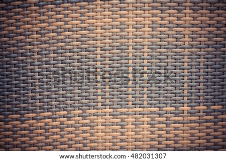 Old rattan texture background