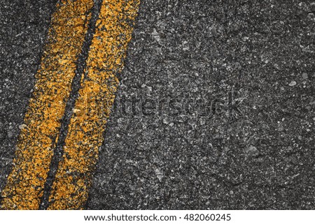Asphalt texture with road markings background