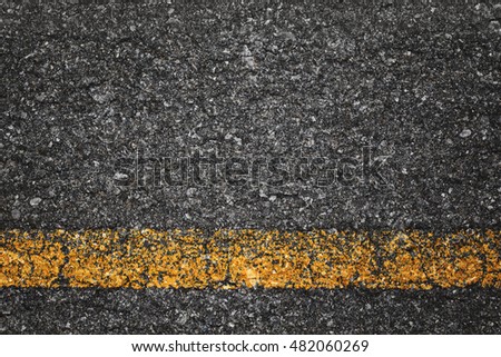 Asphalt texture with road markings background