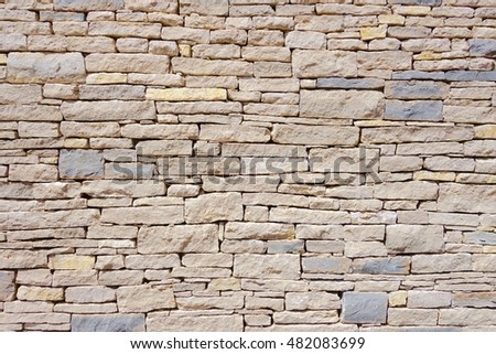Hand-made stone wall