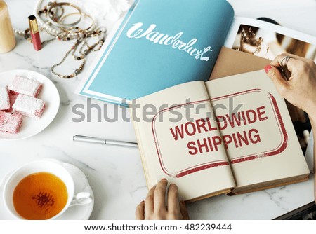 Worldwide Shipping Delivery Express Graphic Concept