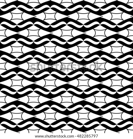 Rhombus seamless pattern. Fashion graphic background design. Modern stylish abstract texture. Monochrome template for prints, textiles, wrapping, wallpaper, website. VECTOR illustration.