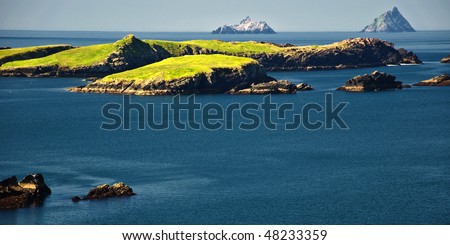 photo beautiful scenic vibrant landscape and seacape west ireland