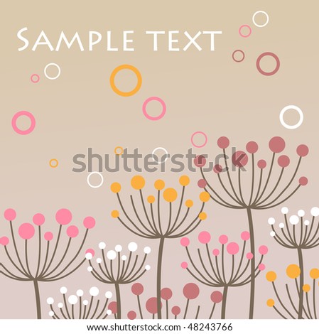 Floral stylized background