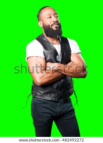 motorcyclist man angry