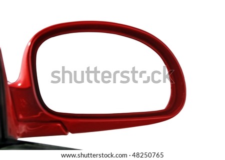 Rear view mirror isolated for creative montage Royalty-Free Stock Photo #48250765