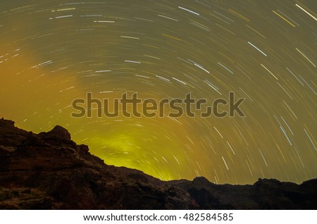 Photo Picture Starry Night Sky with a ot of Stars Background