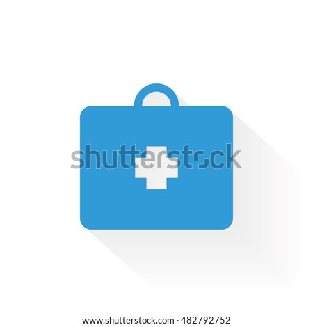 Isolated medical icon medical case on a white background. Vector Illustration