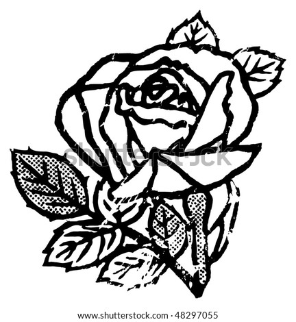 Grungy rose