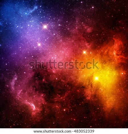   Star and Galaxy - Elements of this Image Furnished by NASA

