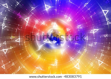 Abstract background. Brilliant multicolored circles for background. illustration digital.