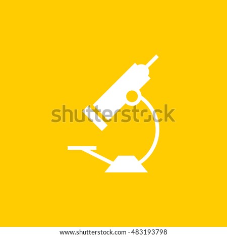 Microscope icon vector, clip art. Also useful as logo, silhouette and illustration.