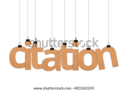 citation speech word hanging with strings