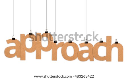 approach speech word hanging with strings