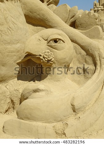 Sand Figures Rio Parrots