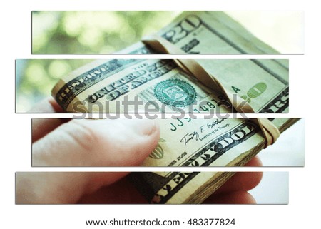 Money Close Up Stock Photo 