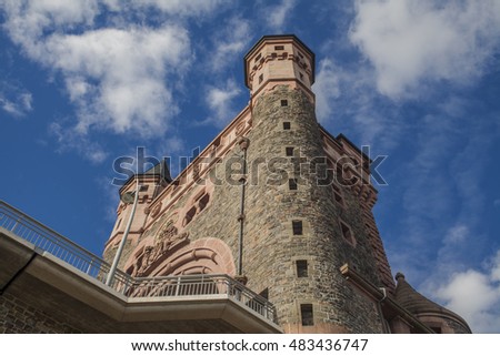 The Tower of the Nibelungen Bridge in Worms, Germany