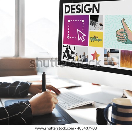 Hands Graphic Working Office Concept
