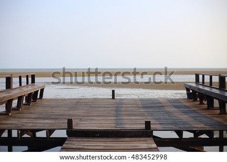 wooden pier