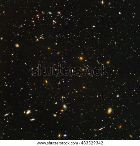 Galaxies, Elements of this image are furnished by NASA. Royalty-Free Stock Photo #483529342