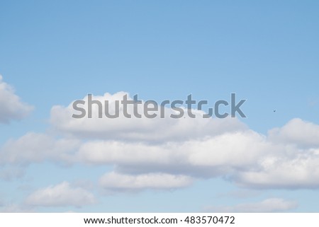 clouds in the blue sky, day