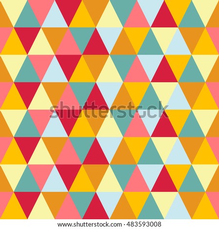 Triangle seamless pattern. Abstract background