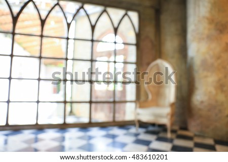 Abstract blur beautiful luxury living room interior for background