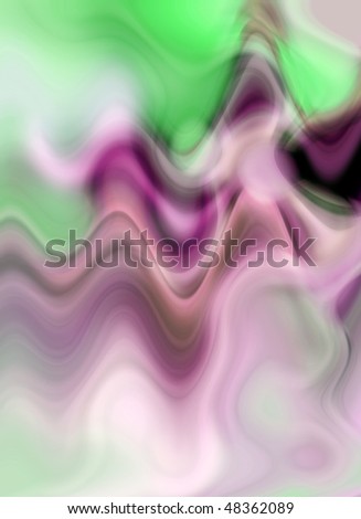 Abstract background in purple, pink and green tones.