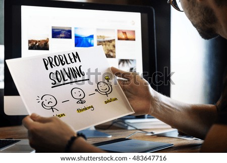 Problem Solving Creative Thinking Brainstorm People Concept