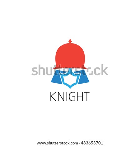 knight helmet logo graphic design concept. Editable knight helmet element, can be used as logotype, icon, template in web and print 