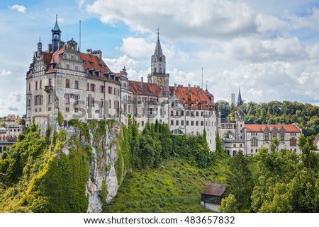 Ancient castles . Sigmaringen. Black Forest. Germany. Royalty-Free Stock Photo #483657832