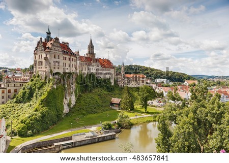 Ancient castles . Sigmaringen. Black Forest. Germany. Royalty-Free Stock Photo #483657841