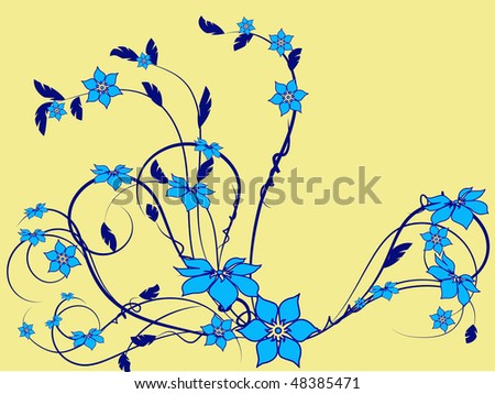 flower pattern decoratively romantically abstraction illustration