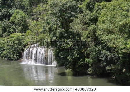 The falls of Sai Yok Yai at Sai Yok National Park, Kanchanaburi Province