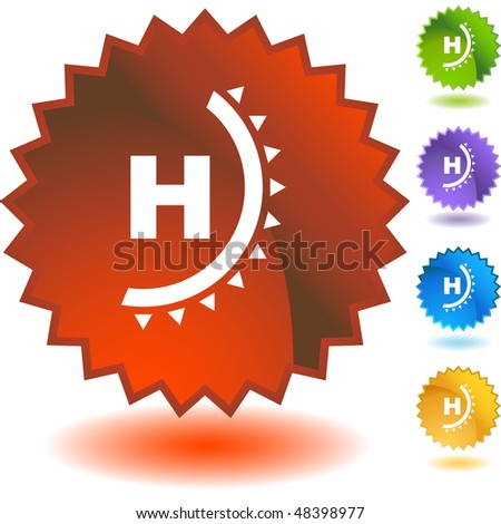 High pressure system web button isolated on a background