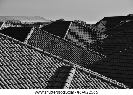 roof of europe house Royalty-Free Stock Photo #484022566