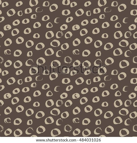 Vector seamless pattern of grunge spots and circles.
