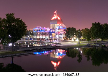 Night City View, Vie Port, Montreal, Quebec, Canada