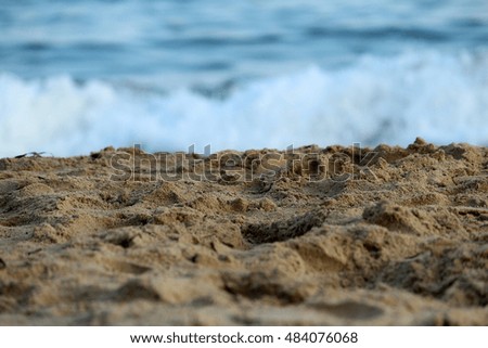 waves and sand