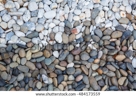 white ,gray ,orange pebbles background texture