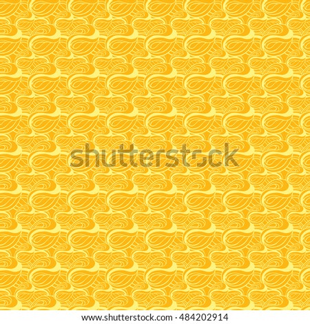 Seamless creative hand-drawn pattern of abstract smooth elements. Vector illustration.