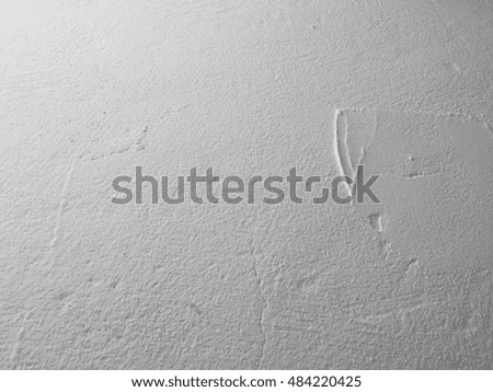 white putty wall