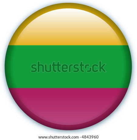 Button with map from Lithuania