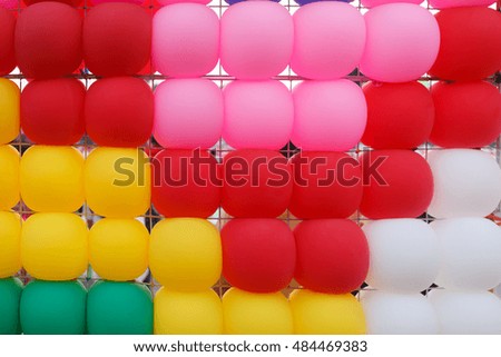 Balloons pattern background