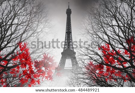 Eiffel Tower in Paris - autumn picture