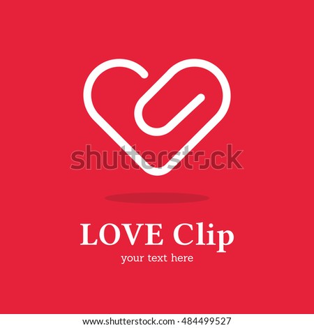 LOVE CLIP ? HEART CLIP RED BACKGROUND