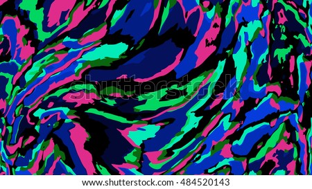 Abstract vector background - colored chaos stains or spots. Pattern similar to the paint stains or accidental brush strokes. Computer-generated image Royalty-Free Stock Photo #484520143